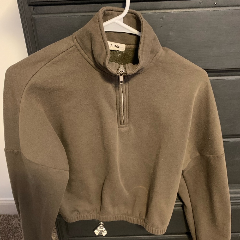 Garage Green Cute Halfway Zipup